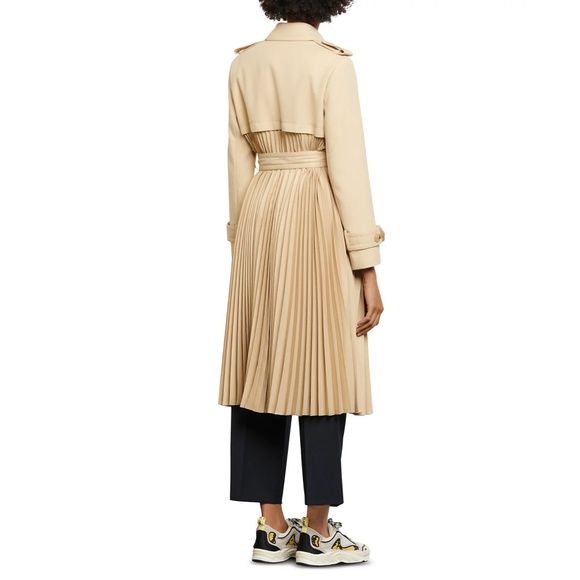 Vino Pleated Trench Coat - Picture 2 of 5